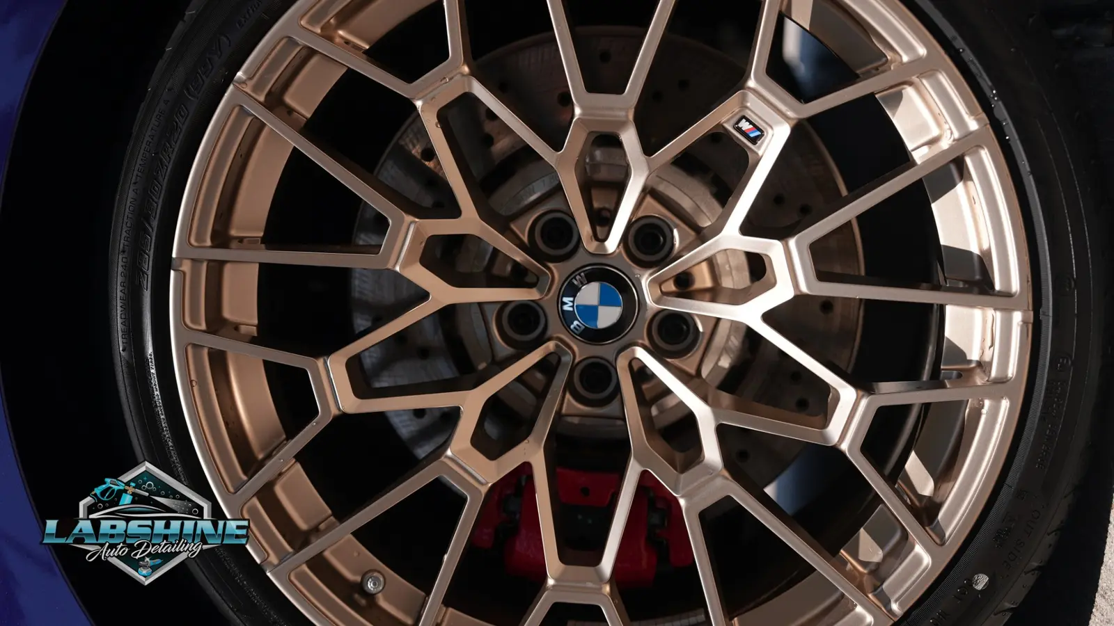 BMW M2 Gold M Wheels — Wheel Detail Close-Up