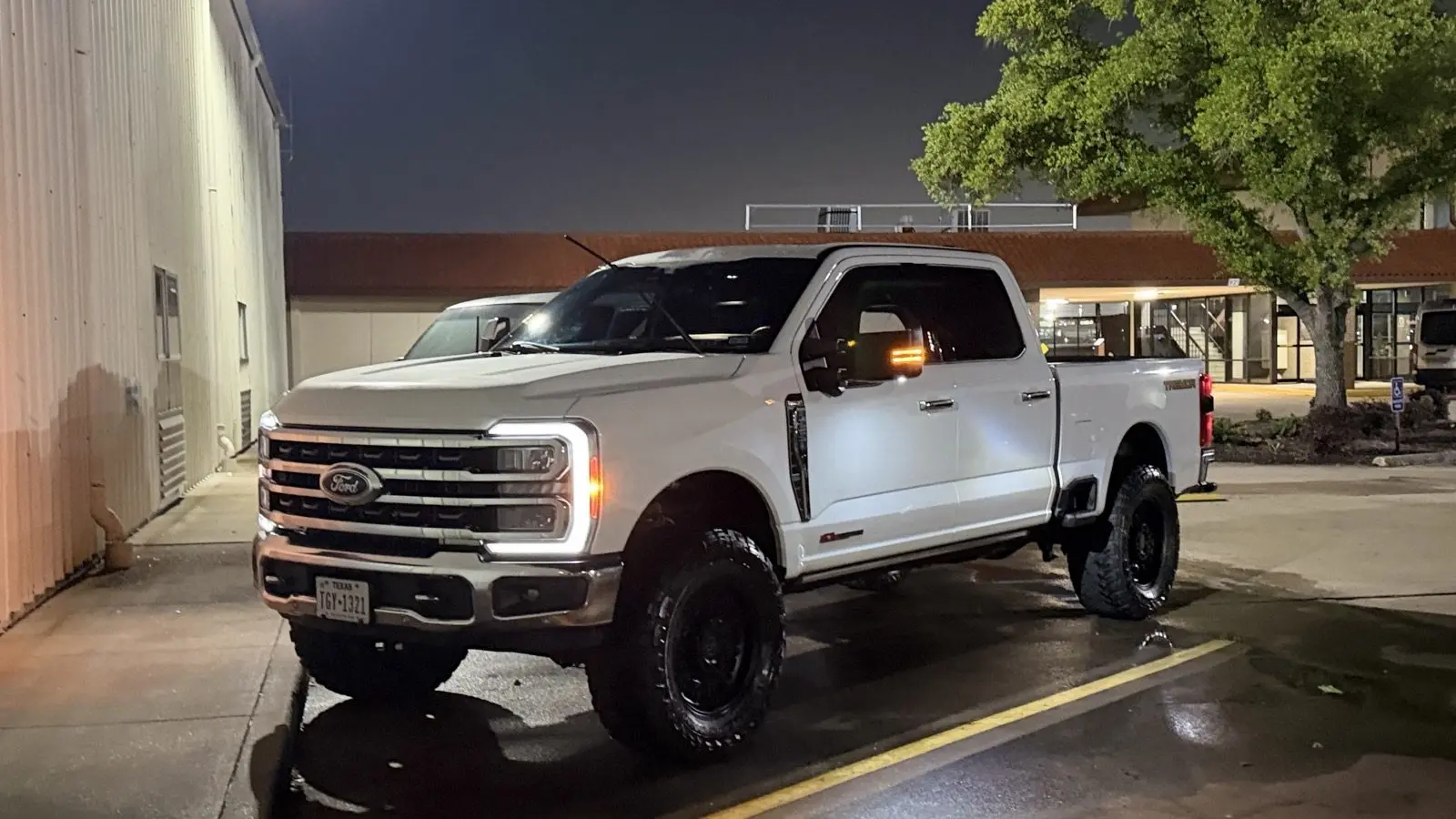 Lifted Super Duty at Night — Memorial, Houston TX
