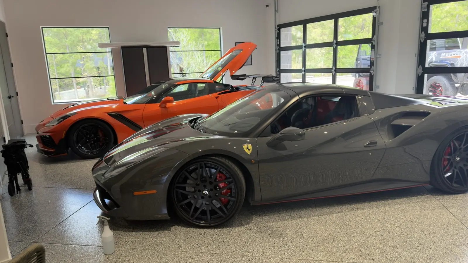 Ferrari 488 & Corvette ZR1 — Garage Session, Pearland TX