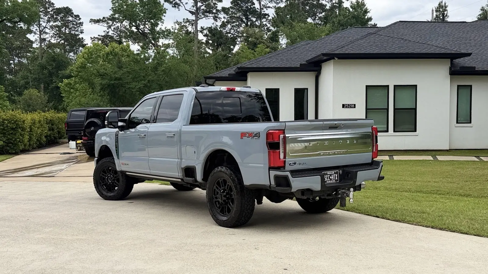 Ford F-250 Super Duty detailed on location at a home in The Woodlands, TX